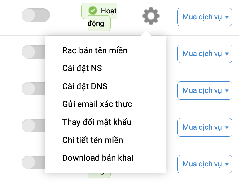 cai dat ten mien